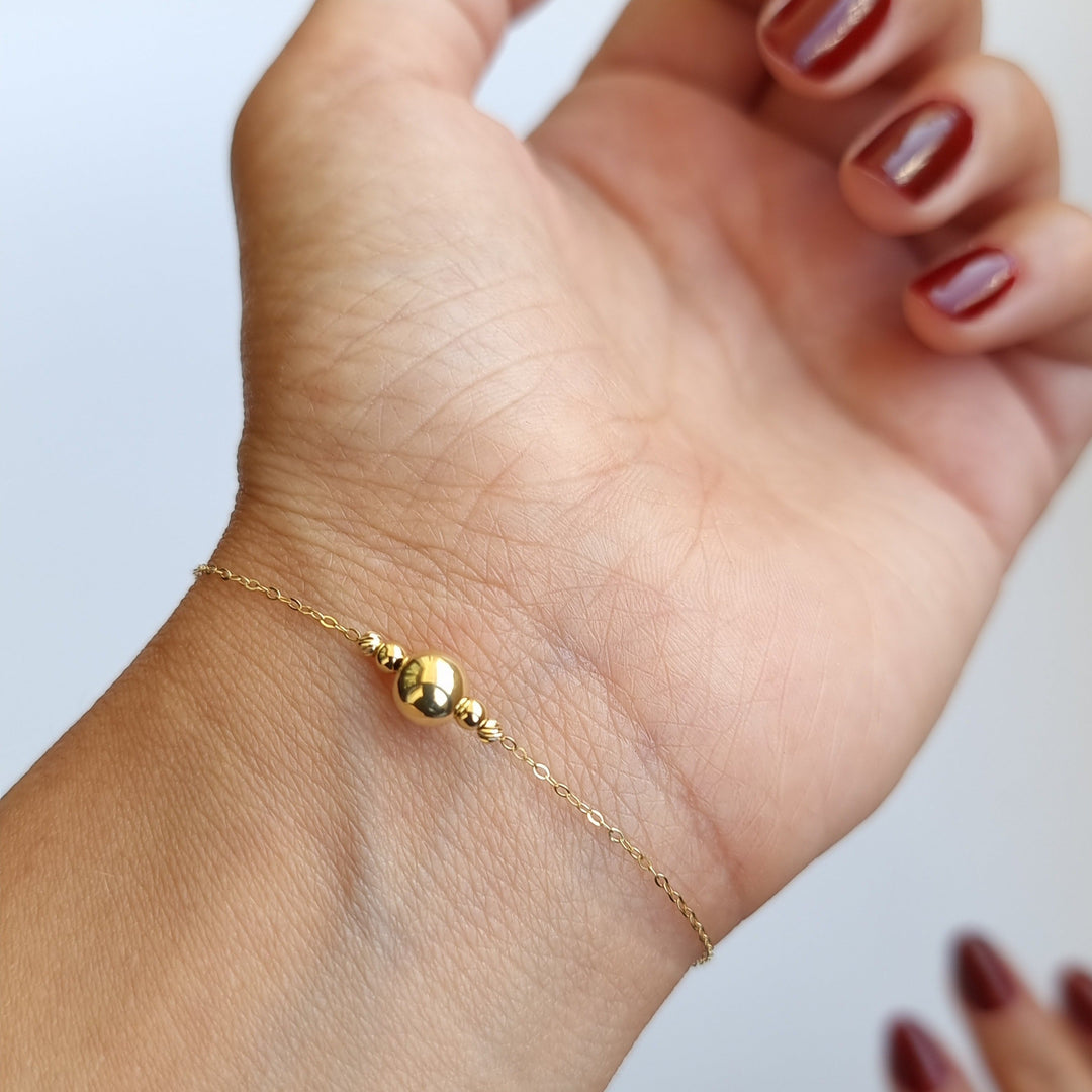 18K Real Gold Seed Bracelet