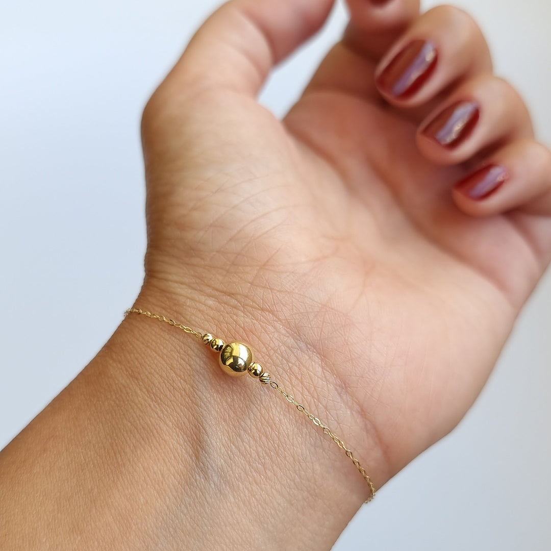 18K Real Gold Seed Bracelet