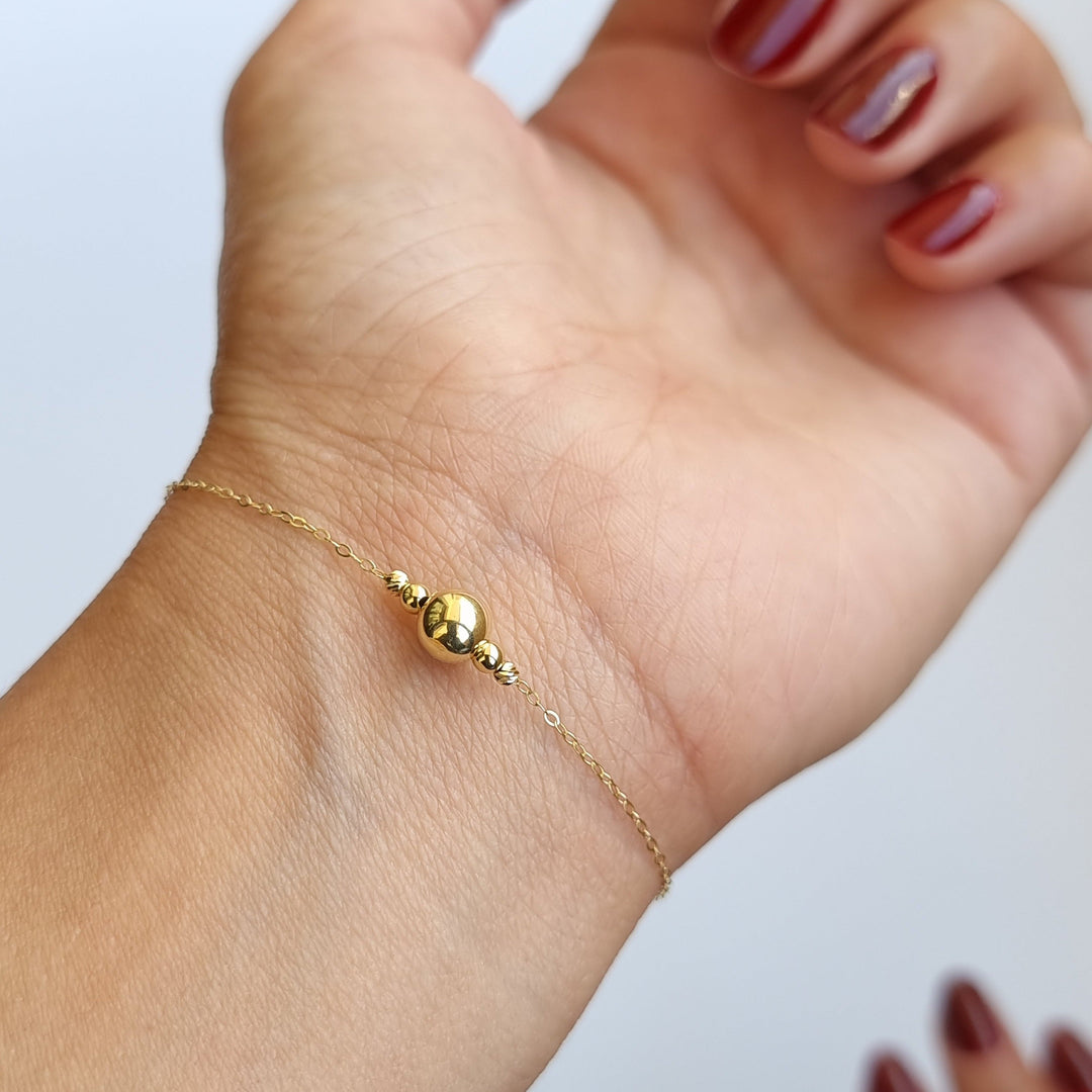 18K Real Gold Seed Bracelet