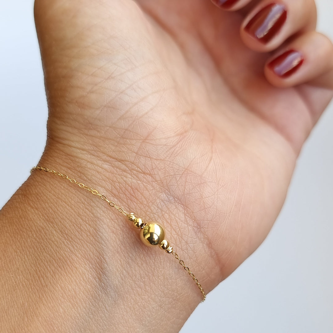 18K Real Gold Seed Bracelet
