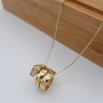 Load image into Gallery viewer, 18K Real Gold Elegant Stone Necklace
