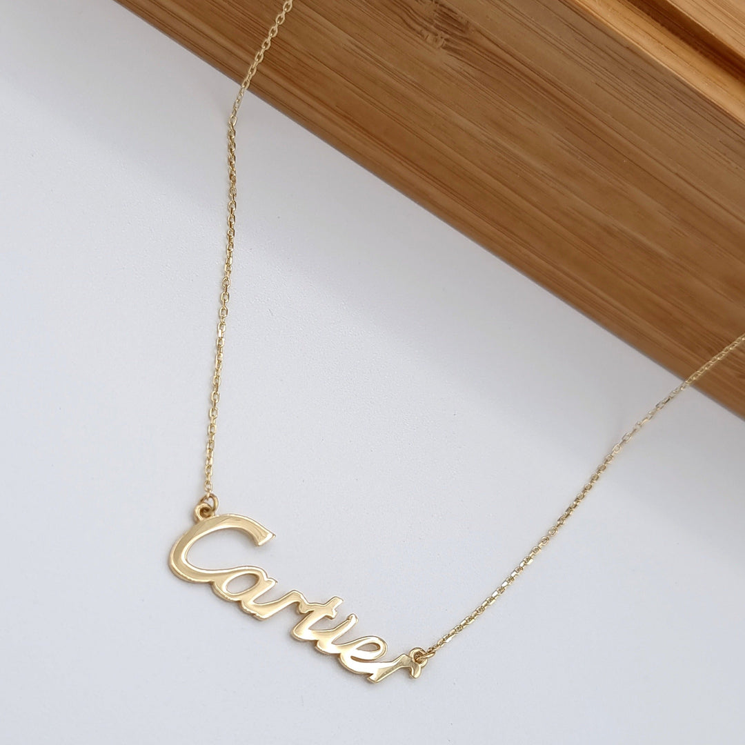 18K Real Gold C.R Necklace
