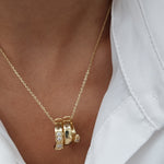 Load image into Gallery viewer, 18K Real Gold Elegant Stone Necklace

