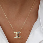 Load image into Gallery viewer, 18K Real Gold Elegant C.H Stone Necklace
