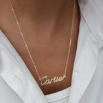 Load image into Gallery viewer, 18K Real Gold C.R Necklace
