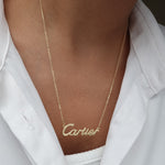 Load image into Gallery viewer, 18K Real Gold C.R Necklace
