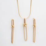 Load image into Gallery viewer, 18K Real Gold U-Link Jewelry Set
