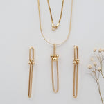 Load image into Gallery viewer, 18K Real Gold U-Link Jewelry Set
