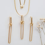 Load image into Gallery viewer, 18K Real Gold U-Link Jewelry Set
