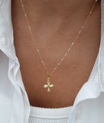 Load image into Gallery viewer, 18K Real Gold Cross Necklace
