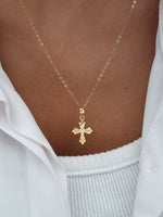 Load image into Gallery viewer, 18K Real Gold Cross Necklace
