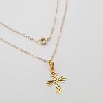 Load image into Gallery viewer, 18K Real Gold Cross Necklace
