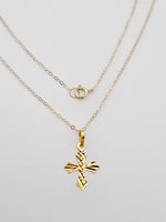 Load image into Gallery viewer, 18K Real Gold Cross Necklace
