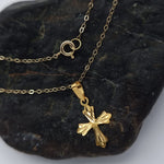 Load image into Gallery viewer, 18K Real Gold Cross Necklace
