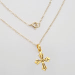Load image into Gallery viewer, 18K Real Gold Cross Necklace
