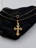 Load image into Gallery viewer, 18K Real Gold Cross Necklace
