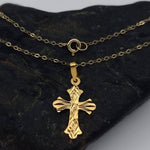 Load image into Gallery viewer, 18K Real Gold Cross Necklace
