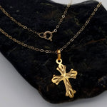 Load image into Gallery viewer, 18K Real Gold Cross Necklace
