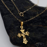 Load image into Gallery viewer, 18K Real Gold Cross Necklace

