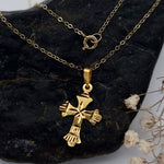 Load image into Gallery viewer, 18K Real Gold Cross Necklace

