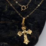 Load image into Gallery viewer, 18K Real Gold Cross Necklace
