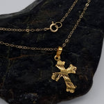 Load image into Gallery viewer, 18K Real Gold Cross Necklace
