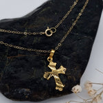 Load image into Gallery viewer, 18K Real Gold Cross Necklace
