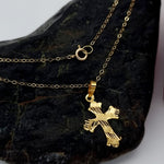 Load image into Gallery viewer, 18K Real Gold Cross Necklace
