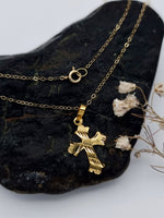 Load image into Gallery viewer, 18K Real Gold Cross Necklace
