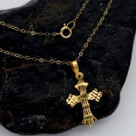 Load image into Gallery viewer, 18K Real Gold Cross Necklace
