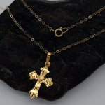 Load image into Gallery viewer, 18K Real Gold Cross Necklace
