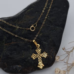 Load image into Gallery viewer, 18K Real Gold Cross Necklace
