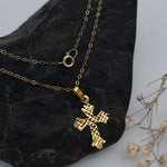 Load image into Gallery viewer, 18K Real Gold Cross Necklace
