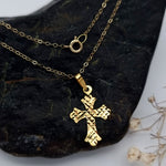Load image into Gallery viewer, 18K Real Gold Cross Necklace

