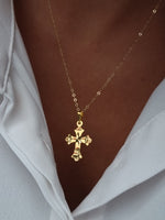 Load image into Gallery viewer, 18K Real Gold Cross Necklace
