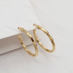 Load image into Gallery viewer, 18K Real Gold Round Twisted Earring Set
