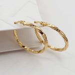 Load image into Gallery viewer, 18K Real Gold Round Twisted Earring Set
