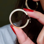 Load image into Gallery viewer, 18K Real Gold Lined Round Hoop Earring Set
