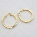 Load image into Gallery viewer, 18K Real Gold Lined Round Hoop Earring Set
