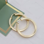 Load image into Gallery viewer, 18K Real Gold Lined Round Hoop Earring Set

