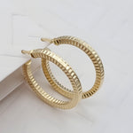 Load image into Gallery viewer, 18K Real Gold Lined Round Hoop Earring Set
