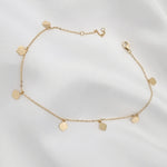 Load image into Gallery viewer, 18K Real Gold Hanging Leaf Anklet
