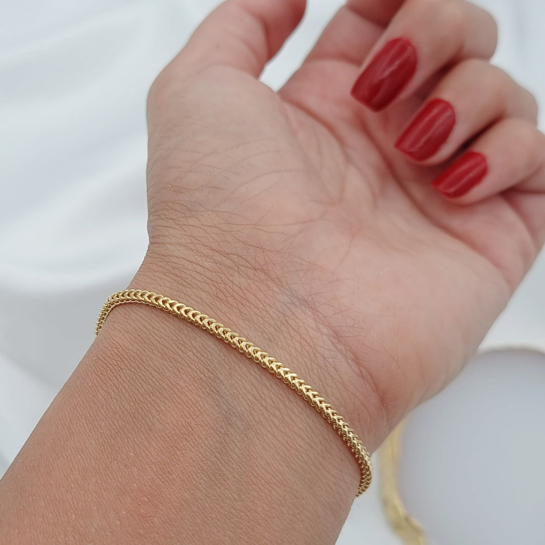 18K Real Gold Arrow Bracelet