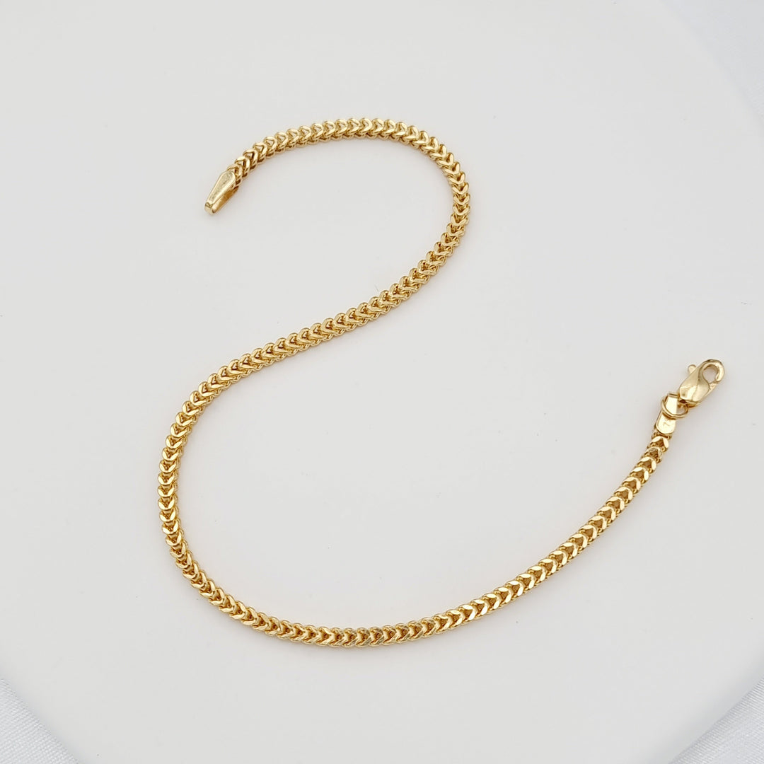 18K Real Gold Arrow Bracelet
