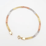 Load image into Gallery viewer, 18K Pure Gold 3 Color Bracelet
