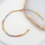 Load image into Gallery viewer, 18K Pure Gold 3 Color Bracelet
