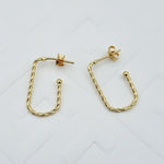 Load image into Gallery viewer, 18K Real Gold Hook Earring Set
