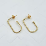 Load image into Gallery viewer, 18K Real Gold Hook Earring Set
