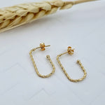 Load image into Gallery viewer, 18K Real Gold Hook Earring Set
