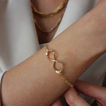 Load image into Gallery viewer, 18K Real Gold Infinity Bracelet